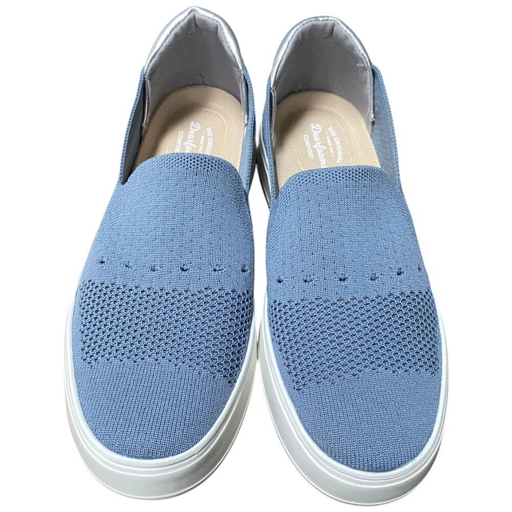 Dearfoams Sophie Slip-On comfort Sneaker Flint stone color Women's Size 8.5